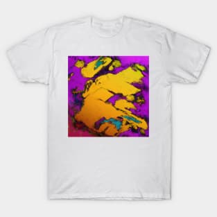 Yellow erosion T-Shirt